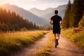 Coureur en endurance fondamentale lors d’une sortie running à allure confortable