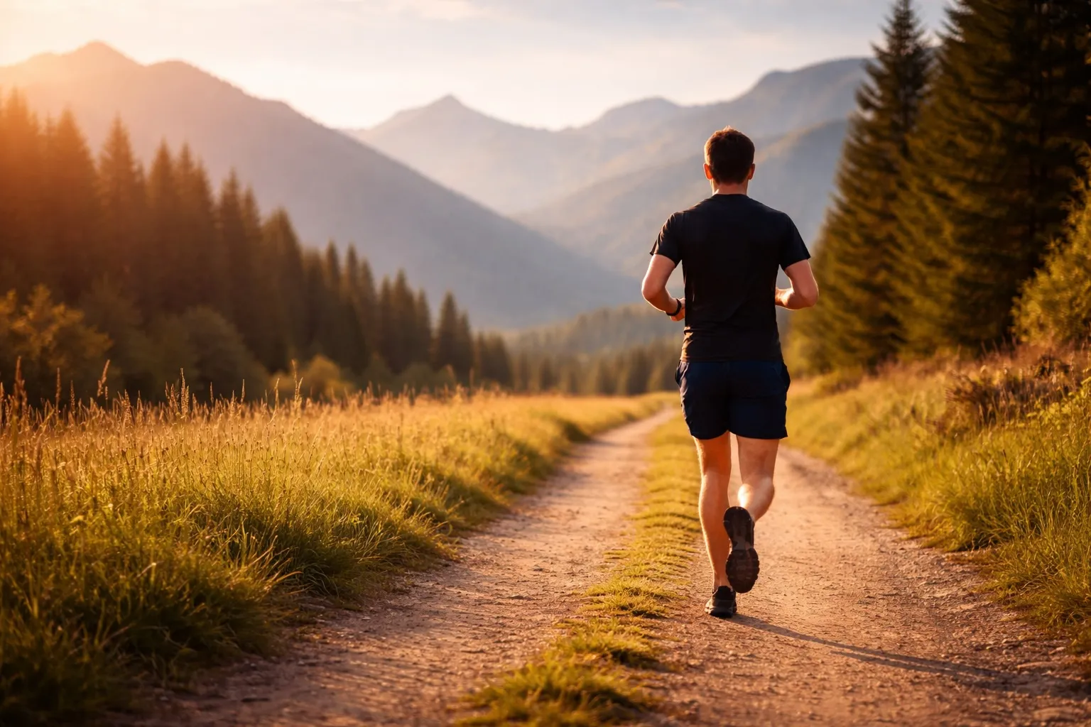 Coureur en endurance fondamentale lors d’une sortie running à allure confortable