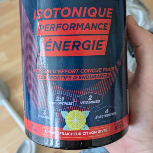 Pot Runfinity Isotonique saveur fraîcheur citron givré, 16 portions